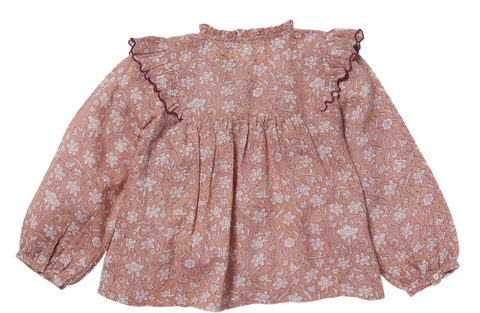 Baby Girl Cherry motif Ecru Dress