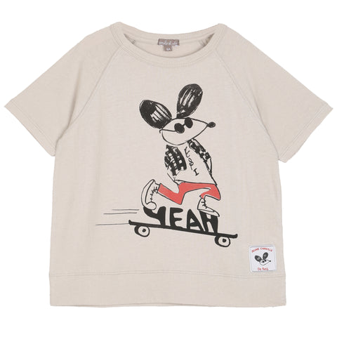 Boys Noisette & Ecru Mouse T Shirt