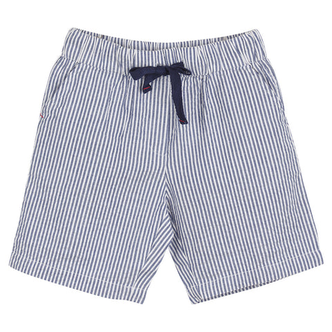 Boys Taupe Pin Bermuda Shorts