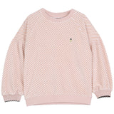 Girl Organic Striped Pink Sweatshirt