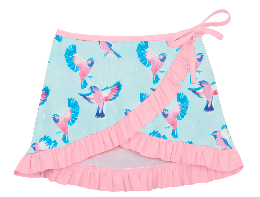 Girls Zoe Birds Swim Skirt