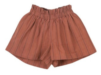 Girls Natural Linen Shorts