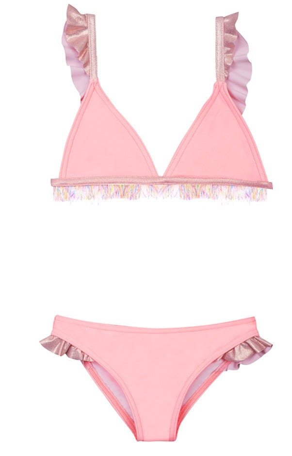 Girls Olympe Pink Anti UV UPF 50+ Bikini