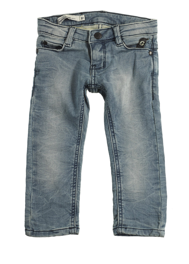 Baby Six pockets Slim Fit Bleach Wash Jeans