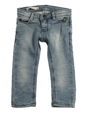 Boys & Girls Six pockets Slim Fit Blue Stone Wash Jeans