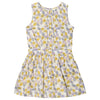 Girls Charlotta Lemon Yellow Dress