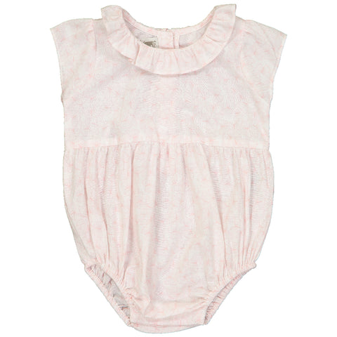 Baby Girl Pompom Pink Flowers Blouse