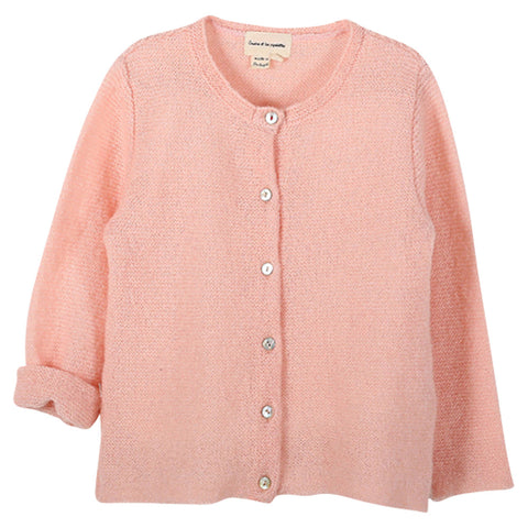 Baby Girl Paulette Cardigan Faded Pink