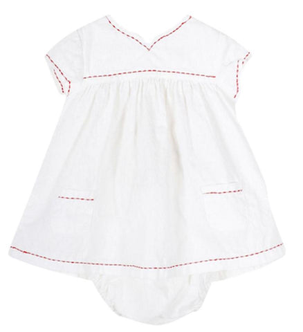 Baby Girl Tulip Ecru Dress