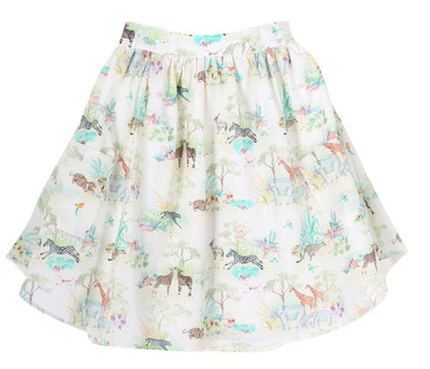 Girls Poceanne Fruit Print Skirt