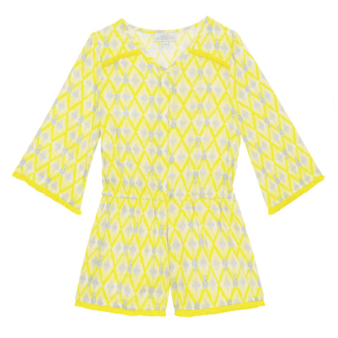 Girls Mais Yellow Terrycloth Sweatshirt