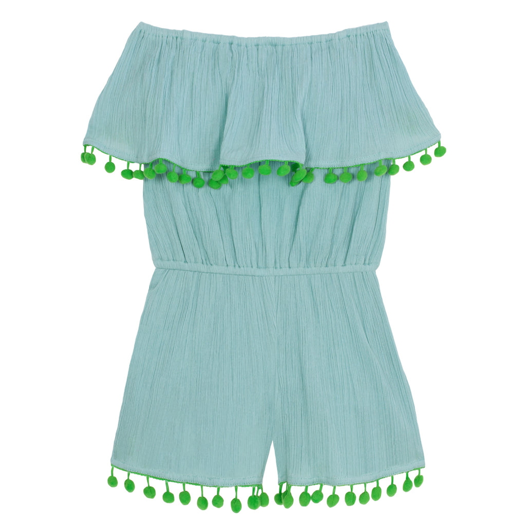 Girls Turquoise Playtime Playsuit