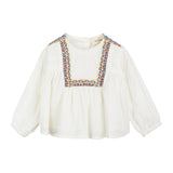 Baby Girl Ecru Embroidered Blouse