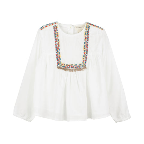 Girls White Petronilla Dress