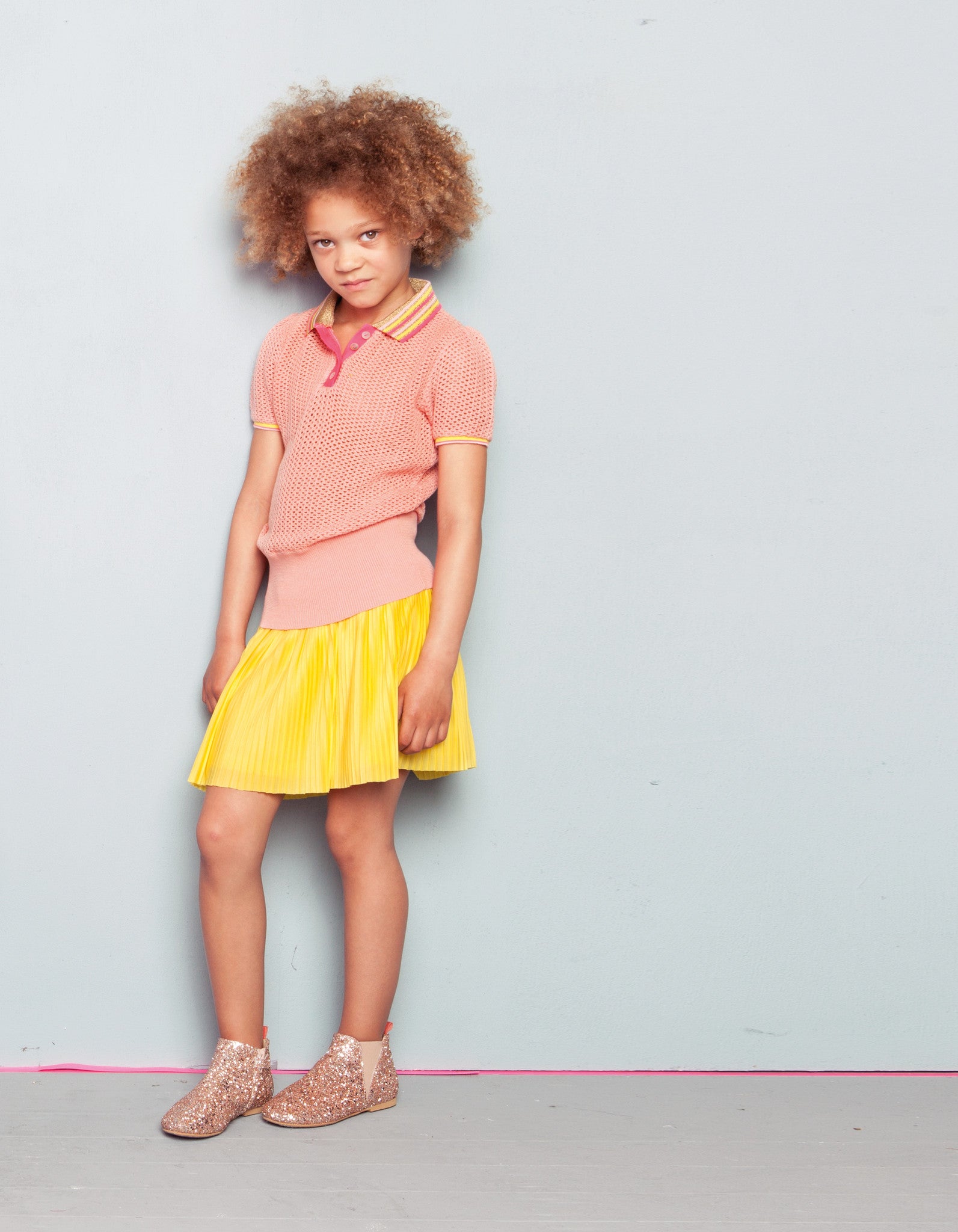 Girls Ebony Lemon Skirt – Milie et Hector