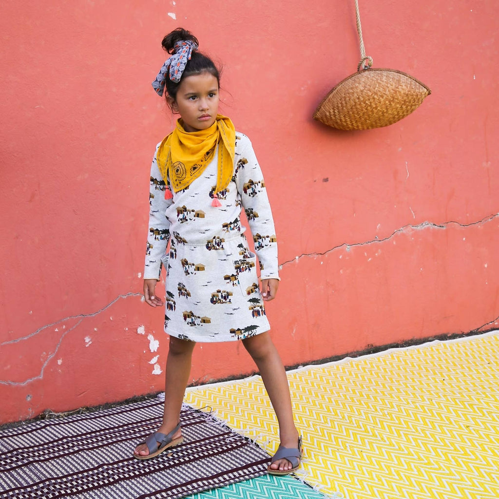 Girls Palina Masai Print Dress