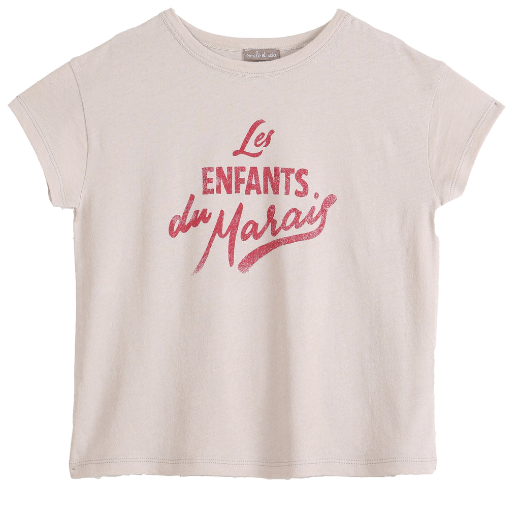 Boys "Les Enfants du Marais" Taupe T Shirt