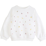 Girls Tutti Fruity Ecru Sweatshirt