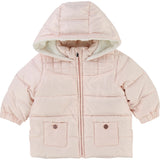 Baby Girl Pale Pink Puffer Jacket