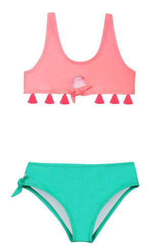 Girls Olympe Pink Anti UV UPF 50+ Bikini