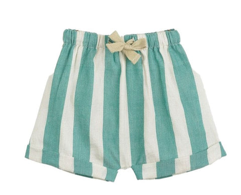 Boys & Girls Olive Green Pitt LinenTrousers With Braces