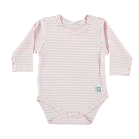 Baby Prima Cotton Verano Short Sleeves Pyjamas, Grey Stripes.