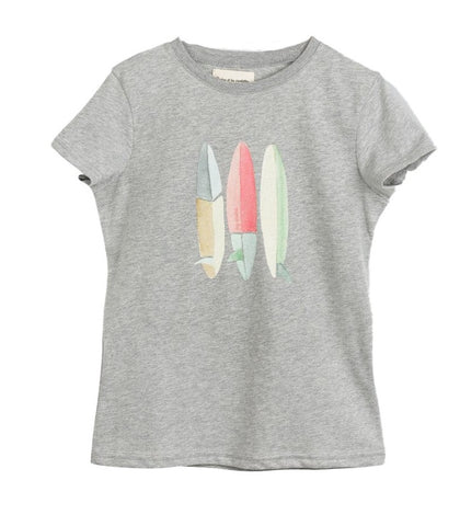 Boys & Girls Organic Vanilla Surf the New Wave Tiger T Shirt
