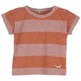 Boys & Girls Striped Burnt Orange T Shirt