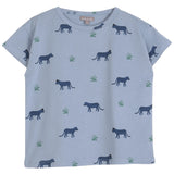 Boys Organic Cotton Blue Tigers T Shirt