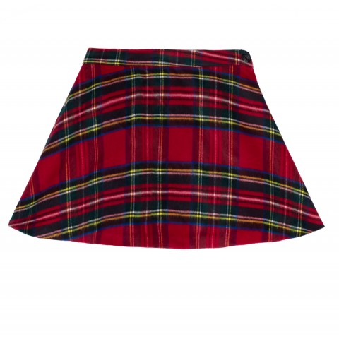 Girls Striped Lurex Skirt