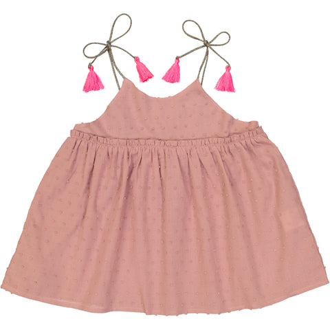 Girls Pink Flamingo Odalie Dress