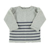 Baby Knitted Sweater Grey Stripes