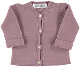 Baby Knitted Cardigan Mauve