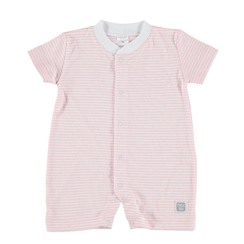 Baby Pima Cotton Body, Pink Stripes.