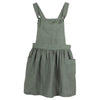 Girls Parfaite Olive Linen Dress