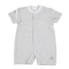 Baby Prima Cotton Verano Short Sleeves Pyjamas, Grey Stripes.