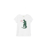 Boys Swan Godzilla White T Shirt
