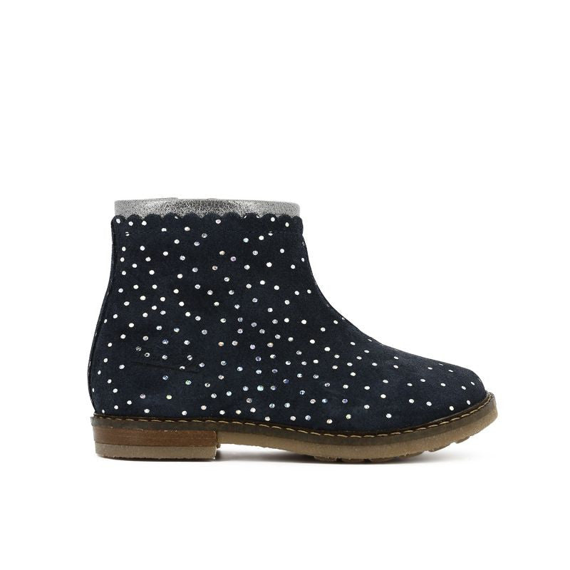 Trip Boots Croquet With Silver Polka dots