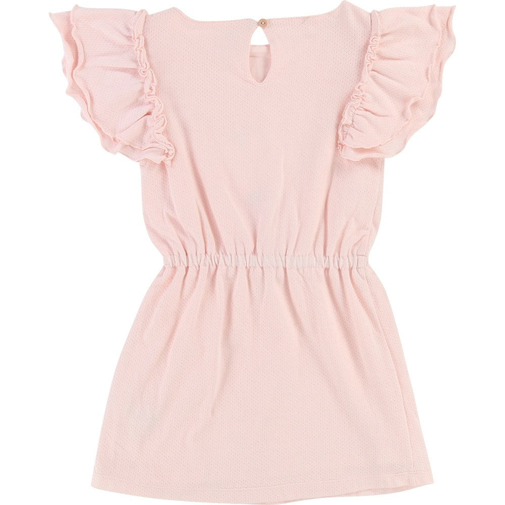 Girls Pale Pink Jersey Cotton Dress